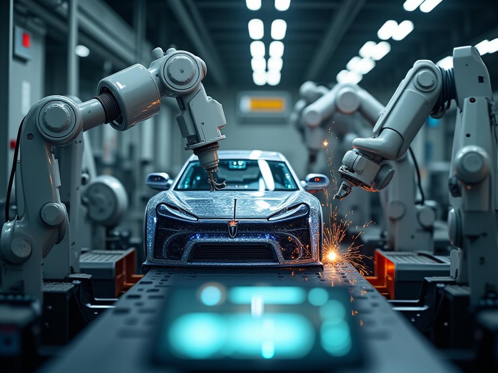 Manufatura inteligente - automação e IA na indústria automotiva